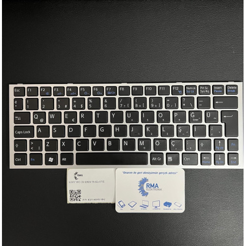SONY  VAİO VPCYA, VPC-YA SERİSİ,  VPCYA1V9E/B, VPCYA1V9R/B,VPCYA1C5E SİYAH KLAVYE