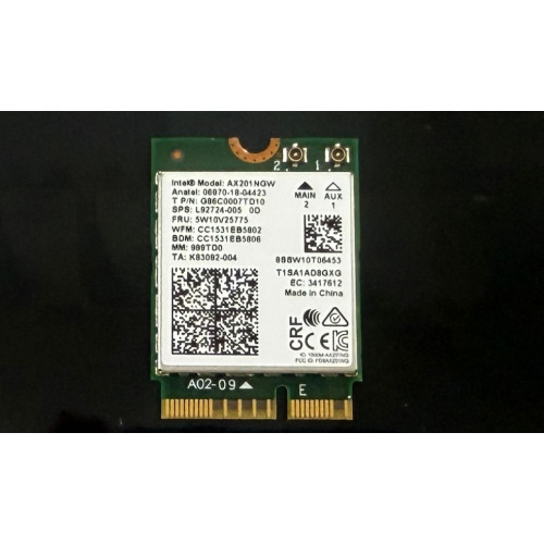 INTEL AX201NGW - WİRELESS KART - G86C0007TD10